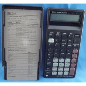 Vintage Texas Instruments BA II Plus Professional Financial Calculator